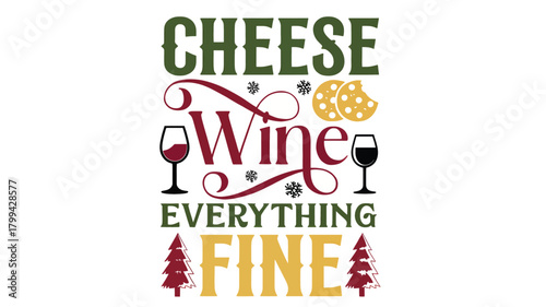 Abstract geometric shapes with vibrant color palette and text elements