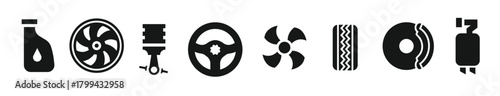 car spare part icons