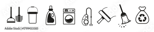 cleaning vector icons