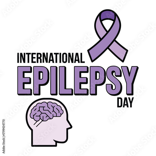 International Epilepsy Day Vector Design.