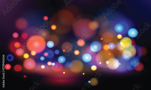 colorful bright sparkle bokeh background 
