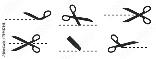 cut here icon vector
