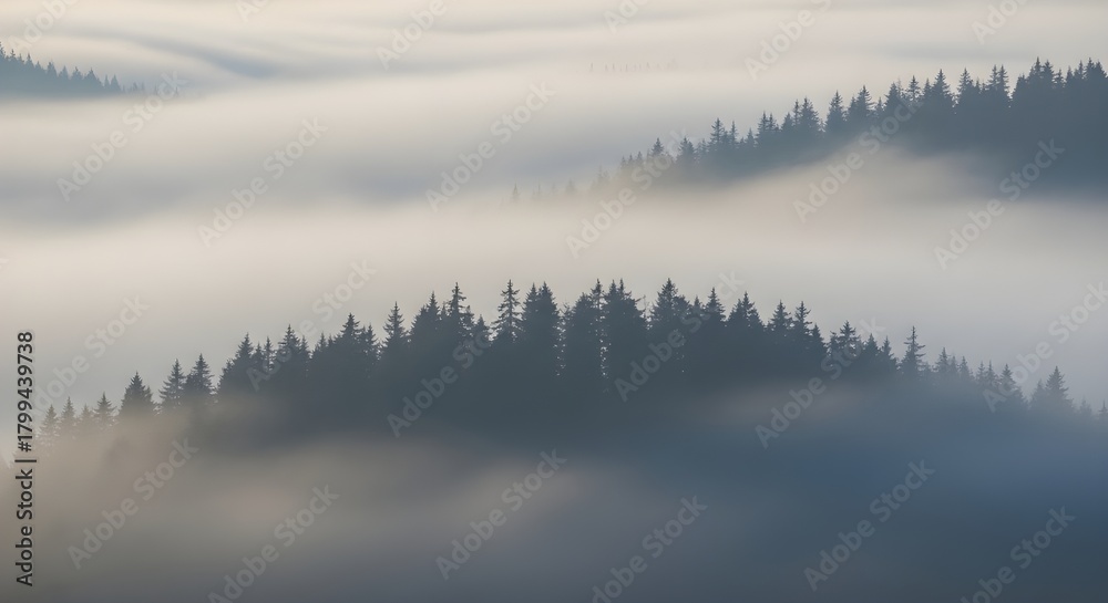 Fototapeta premium morning mist on the river