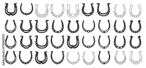 Collection of design elements for Horseshoe