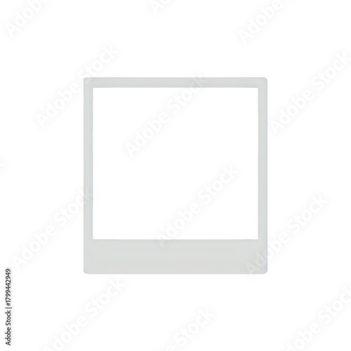 Blank instant frame offers retro photo memories