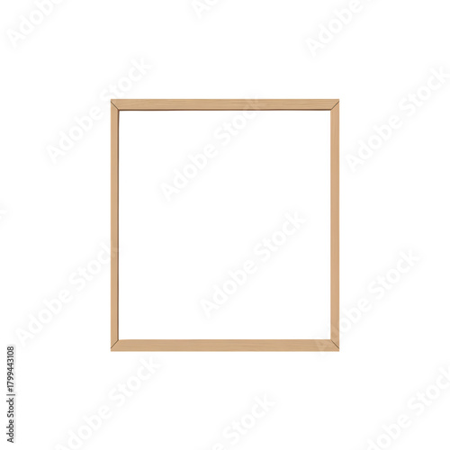 Blank wood frame template for mockups design