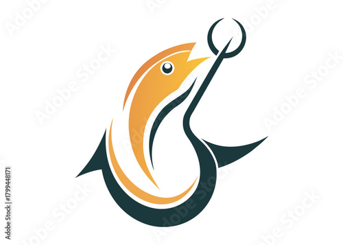 fishing hook logo silhouette vector, fishing hook logo icon silhouette, a silhouette vector simple fishing hook logo, fishing hook logo icon on black and white vector silhouette on white background