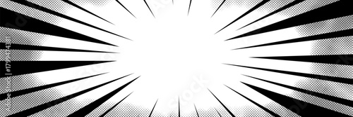 Comic burst background with fast anime speed lines. Manga-inspired energy makes this dynamic anime design vibrant and bold.