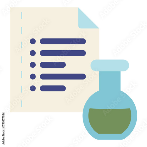laboratory test results flat icon