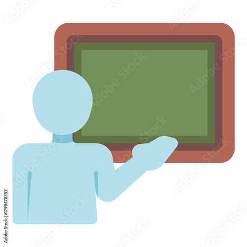 teacher teaching class flat icon