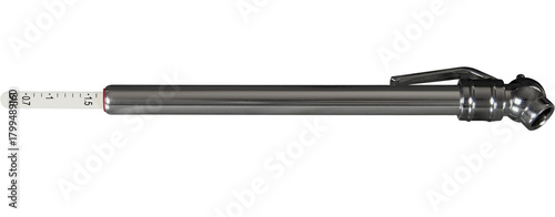 Car pressure gauge on white background
