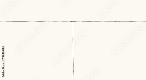 Abstract Line Art Minimalist Composition in Geometric Form on a Light Background