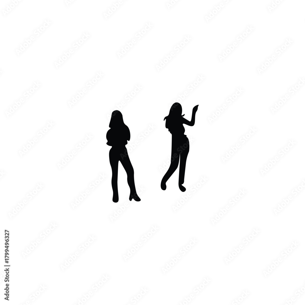Obraz premium People silhouette