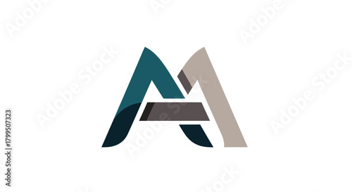 Modern Abstract Letter A Logo Design Concept for Brand Identity and Corporate Image