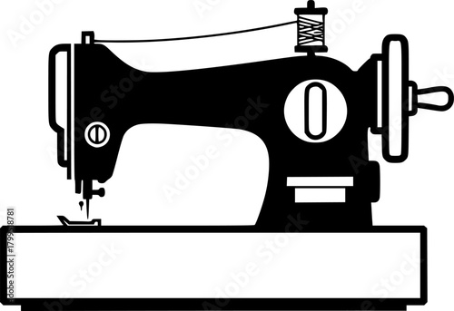 sewing-machine flat vector
