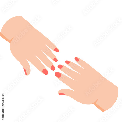 Clean hands about to shake, ideal for teaching hygiene before social interaction in school or workplace education.