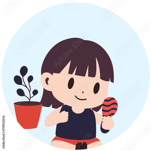 Smiling girl drinking from glass, promoting hydration, clean water access, and personal hygiene in kids’ health education.