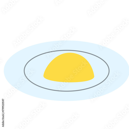 Clean bowl with yellow food, suitable for teaching mealtime cleanliness, portion control, or nutrition education.