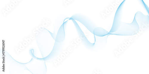 Abstract blue wavy lines Digital frequency track equalizer background. Curved wave smooth stripe seamless pattern. Wave lines created using blend tool. graphic design template banner business wave.	