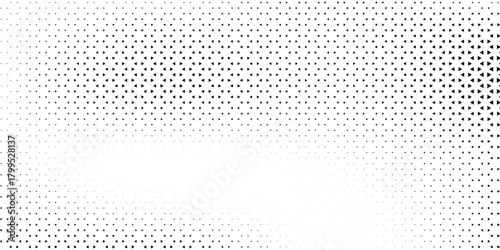Abstract black triangle geometric pattern background on white background. Halftone triangles pattern. Abstract geometric gradient background. Vector illustration, Eps 10