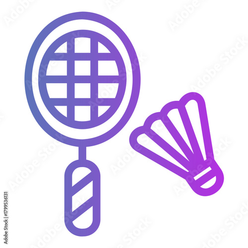 badminton Gradient icon