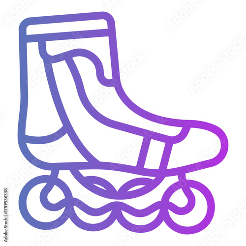 roller skate Gradient icon