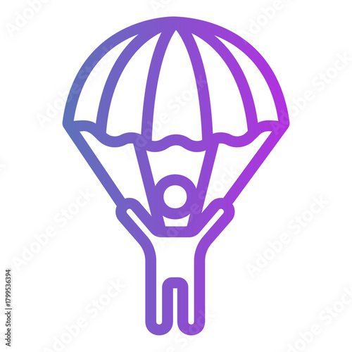 skydiving Gradient icon