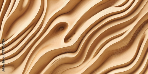 Brown chocolate background texture with golden wave pattern and cream liquid silk design
