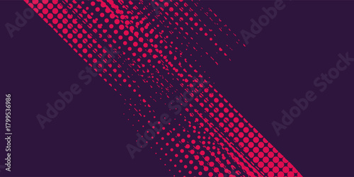 Monochrome printing raster, abstract vector halftone background concept