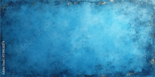 Dark blue grunge wall texture with copy space, perfect for vintage or aged background design