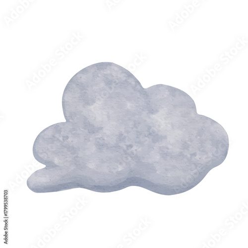 Dark thundercloud. Vector graphics