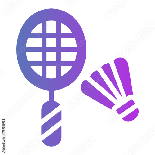 badminton Gradient icon