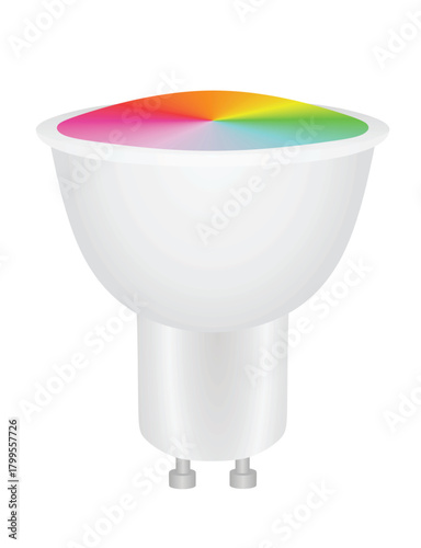 Led narrow bulb. vector illustration
