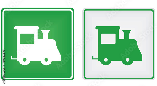 Train station sign. vector illustration	
