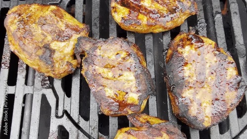 Schweine Rücken Steak gegrillt