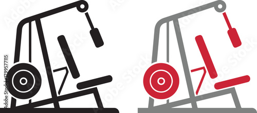 Weight machine silhouette icon
