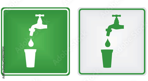 Water traffic sign. vector illustration	