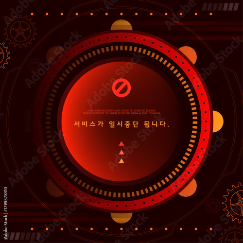 "Check Server, Service" Illustration Banner