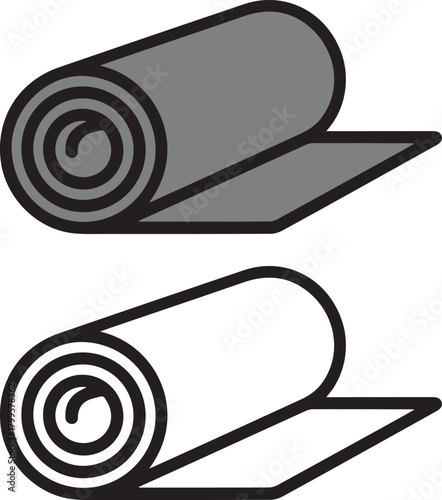 unique yoga mat icon for business