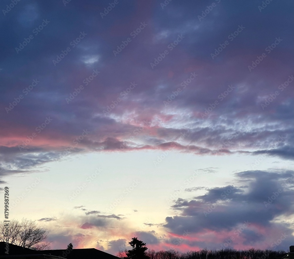 Obraz premium sunset in the mountains