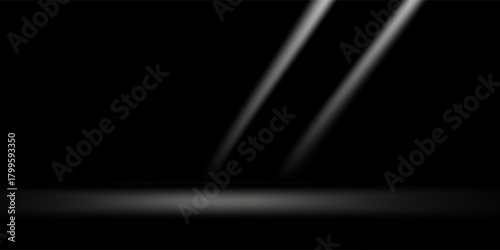 Red studio background. Abstract limbo podium studio room. Dark red gradient wall floor and spotlight scene. Showcase, promotion display.vector Eps10