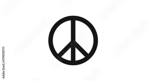Universal symbol of peace and harmony, a timeless icon representing unity and global understanding for powerful messaging