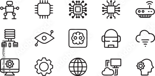 set of icons for web design