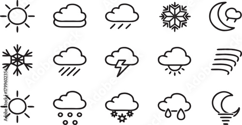 set of vector icons