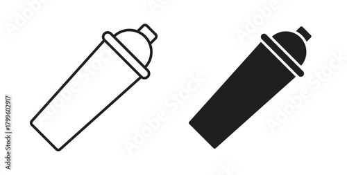 Bar shaker icon Isolated flat vector in outline collection on white background