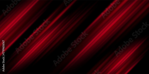 abstract red and black are light pattern with the gradient is the with floor wall metal texture soft.