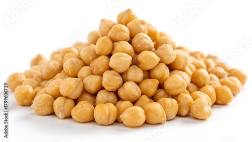 The harvested bounty a pile of shimmering chickpeas With shadow. AI GENERATED.