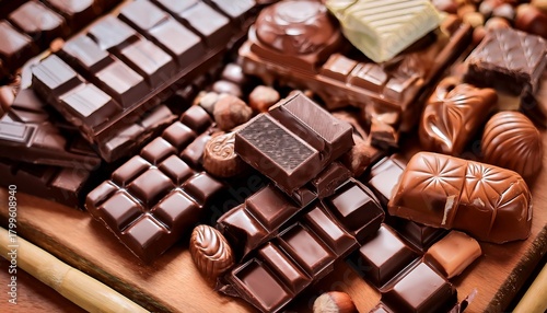 Chocolate Bars Close Up Of Assorted Popular British Confectionery Products June 17 2024 United Kingdom