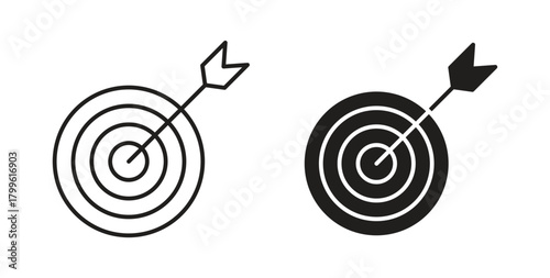 Hunting darts icon Isolated flat vector in outline collection on white background