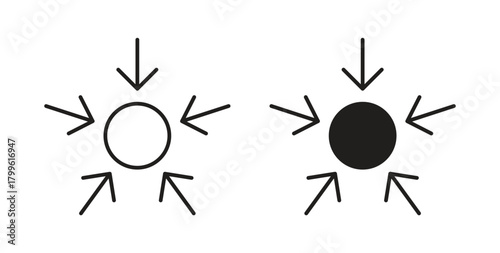 Impact icon Isolated flat vector in outline collection on white background